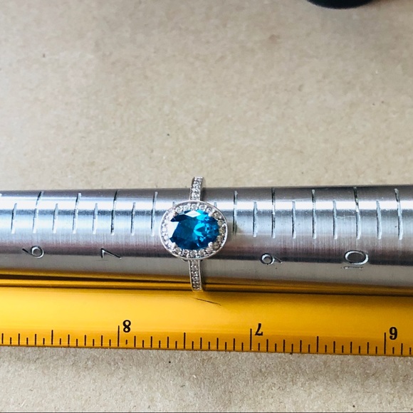 Summer Blue CZ Ring - Picture 7 of 7